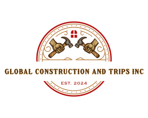 Handyman Hammer Builder Logo