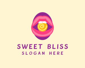 Sweet Feminine Lips logo design