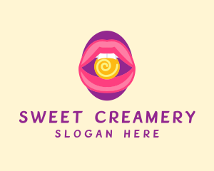 Sweet Feminine Lips logo design