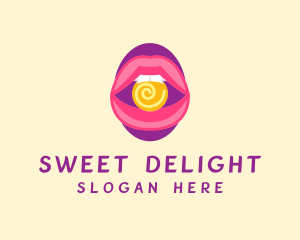 Sweet Feminine Lips logo design