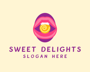 Sweet Feminine Lips logo design