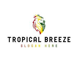Caribbean - Lion Jamaica Animal logo design