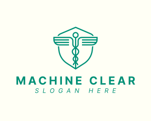 Telemedicine - Minimalist Medical Caduceus logo design