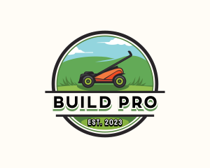 Emblem - Garden Lawn Mower logo design