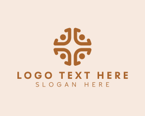 Collaboration - People Society Advocate logo design