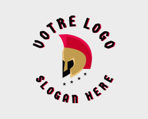 Spartan Fighter Helmet Logo