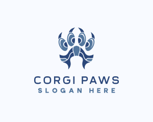 Zoo Wildlife Paw logo design