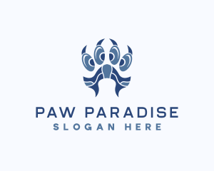 Paw - Zoo Wildlife Paw logo design