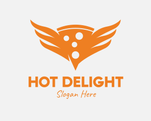 Hot Pizza Wings logo design