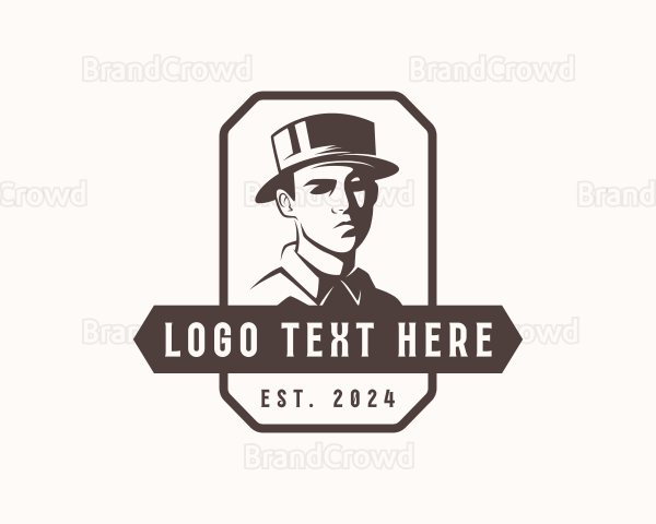 Man Retro Fashion Logo