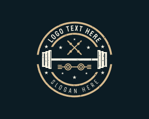 Gym Athletic Fitness Logo