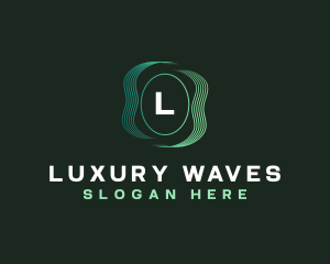 Wave Line Technology  logo design