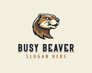 Beaver - Otter Groundhog Wildlife logo design