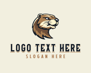 Beaver - Otter Groundhog Wildlife logo design