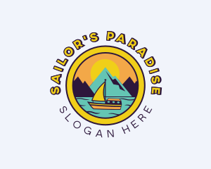 Boat - Boat Mountain Tourism logo design