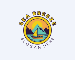 Boat - Boat Mountain Tourism logo design