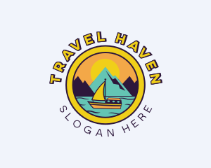 Tourism - Boat Mountain Tourism logo design