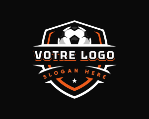 League - Sport Soccer Shield logo design
