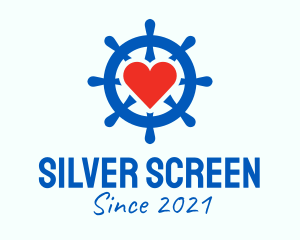 Sailor - Ship Wheel Heart logo design