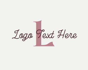 Letter - Feminine Beauty Salon Cosmetics logo design
