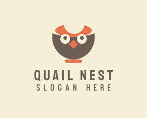 Quail - Bird Owl Bowl logo design