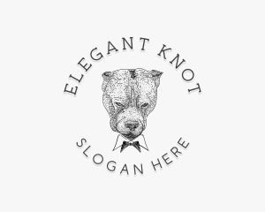 Pitbull Dog Animal logo design