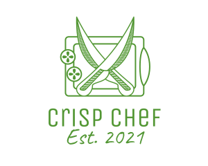 Chopping Board Knife  logo design