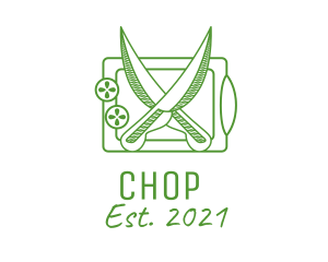 Chopping Board Knife  logo design