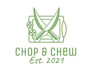 Chopping Board Knife  logo design