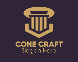 Elegant Pillar Concrete logo design