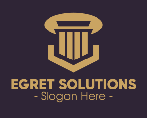 Elegant Pillar Concrete logo design