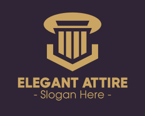 Elegant Pillar Concrete logo design