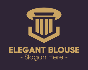 Elegant Pillar Concrete logo design