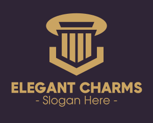 Elegant Pillar Concrete logo design