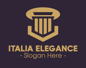 Elegant Pillar Concrete logo design