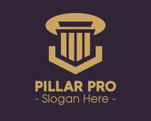 Pillar - Elegant Pillar Concrete logo design
