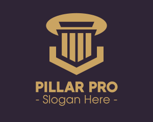 Elegant Pillar Concrete logo design