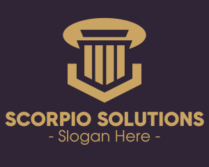 Elegant Pillar Concrete logo design