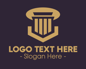 Law Firm - Elegant Pillar Concrete logo design