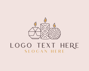 Candlelight - Artisanal Decor Candles logo design