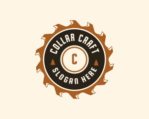 Sawmill Carpentry Construction logo design