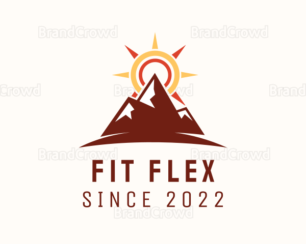 Sunset Mountain Hiking Logo