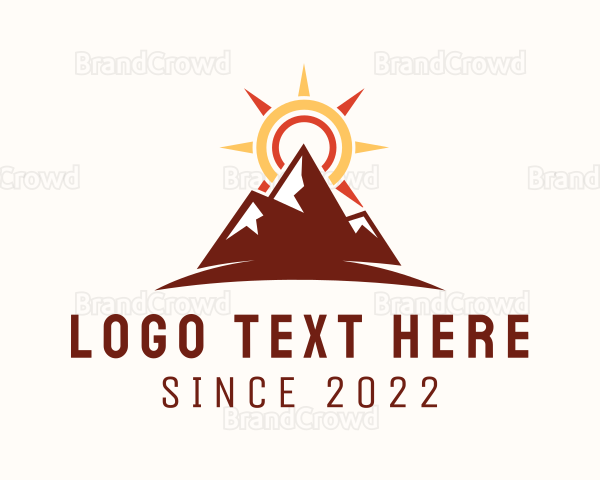 Sunset Mountain Hiking Logo