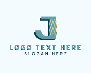 Real Estate - Property Architect Letter J logo design