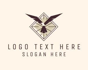 Soldier - Aviation Eagle Bird logo design