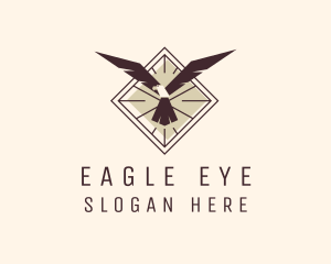 Aviation Eagle Bird logo design