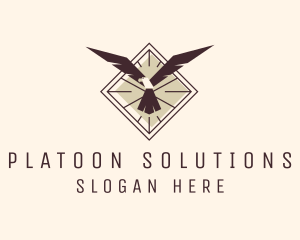 Aviation Eagle Bird logo design