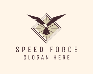 Aviation Eagle Bird logo design