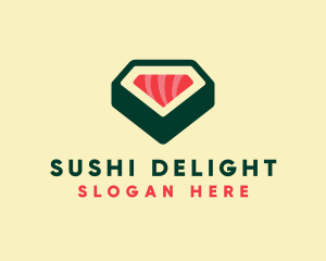 Sushi Roll Diamond  logo design