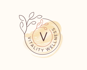 Natural Wellness Leaf logo design